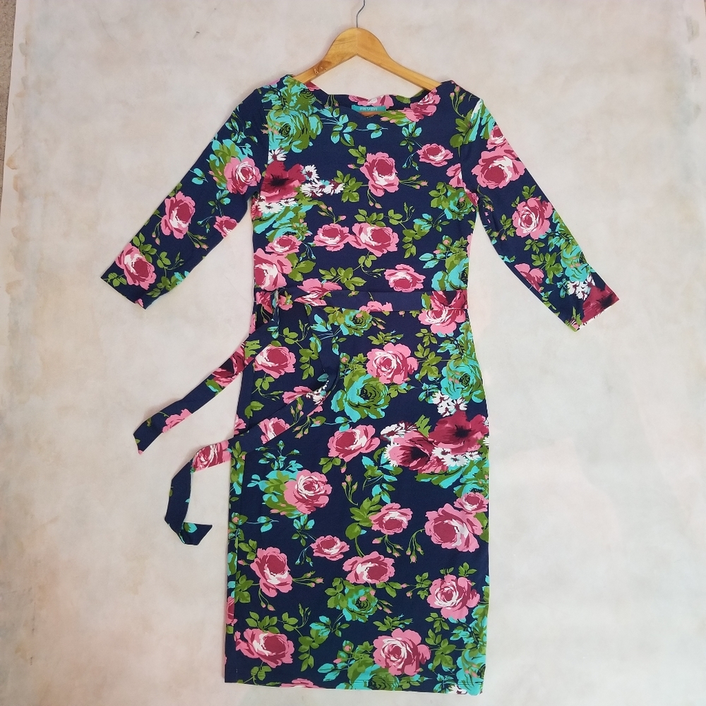 FEVER LONDON Scallop Detail Dress